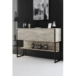 Hanah Home Komoda Luxe 120x80x30cm Bež-Crna