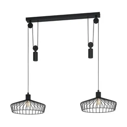 Eglo 43438 - Luster na sajli WINKWORTH 2xE27/40W/230V