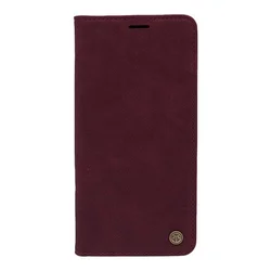 Maska za telefon LEATHER RETRO FLIP za Huawei Honor 50 Lite, Bordo