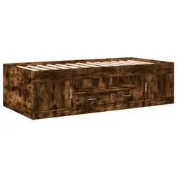 Vidaxl Dnevna postelja s predali brez vzmetnice 90x200 cm