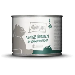 Mjamjam Mačja hrana - piščanec in špinača - 200 g