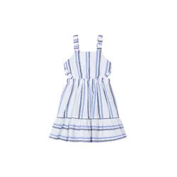 Mayoral Poletna obleka 3965 Bela Regular Fit
