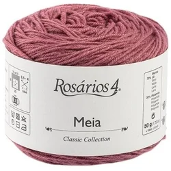 Rosários 4 Meia 28 Old Rose Pletilna preja
