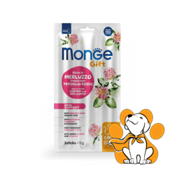 Monge Soft Sticks Poslastice Za Mačke, 15g, Bakalar sa Crvenom Detelinom