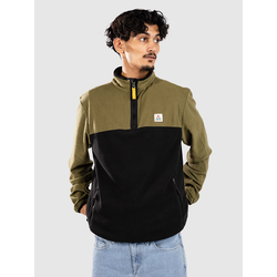 Passenger Set Off Recycled Polar 1/4 Zip Half-Zip Flee khaki