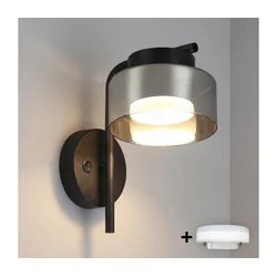 Brilagi - LED RGB prigušiva zidna lampa AURA LUX 1xGX53/14W/230V Wi-Fi Tuya crna/zadimljena