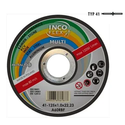 shumee Kovinski disk Incoflex 125*1,6 večnamenski kovinski / PVC / betonski...
