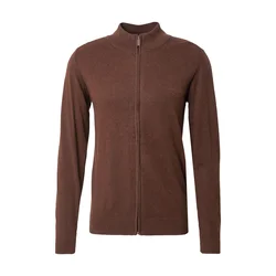 INDICODE JEANS Pletena jopa Tinos pikčasto rjava