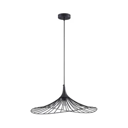 Luster na sajli ARIELLE 1xE27/20W/230V prečnik 50 cm crni