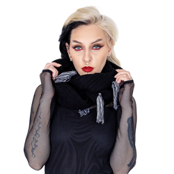 Šal HEARTLESS - HEXED - BLACK - POI1534