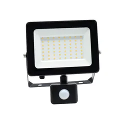 PROSTO LED reflektor sa PIR senzorom 50W 4300lm crni LRF048SW-050
