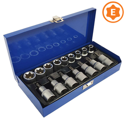 Torx bit nastavki in ključi 1/2, 17 kosov