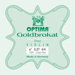 Optima Goldbrokat E 4/4 Strong Loop End Violinska struna