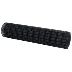 Euro ograda Siva 1 x 10 m Željezo prekriveno PVC-om