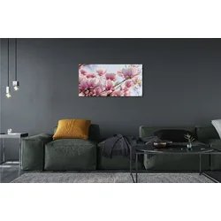 tulup.si Steklena slika Magnolia 120x60 cm 2 obešalnika