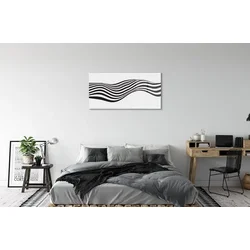tulup.si Steklena slika Zebra stripes val 120x60 cm 2 obešalnika