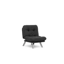 ATELIER DEL SOFA Fotelja Misa Small Solo Dark Grey