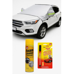 Auto Care 3u1 Paket : Zaštitna Cerada + Olovka za Ogrebotine + Pena za Čišćenje