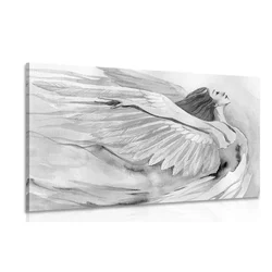 Slika svobodni angel v črnobeli izvedbi - 90x60