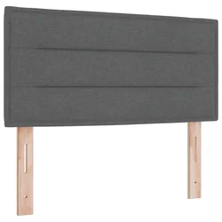 Vidaxl Vzglavje Temno siva 80 cm blago