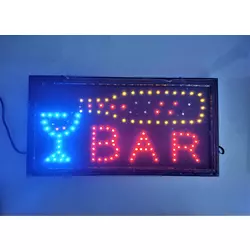 LED reklama- svjetleća, natpis BAR!