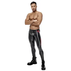 Nek Muške Sexy pantalone, Crno-crvene