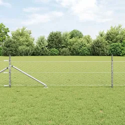 vidaXL Hexagonalna ograja 0.5x10 m pocinkana jekla