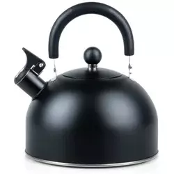 Vilde 199014 - čajnik sa zviždukom 3L - korisna zapremina 2.4L, Crni
