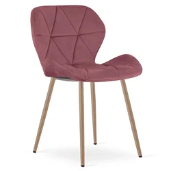 Jedilni stol MANGO VELVET, temno roza