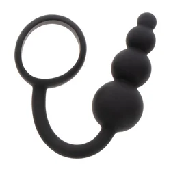 ToyJoy Manpower Anal Plug & Cock Ring Black