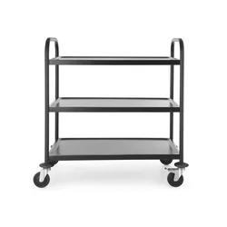 Servirni Voziček Mat Črne Barve, 905x585x945mm