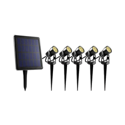 Retlux - KOMPLET 5x LED spoljašnjih svetiljki sa solarnim panelom, 4000 mAh, IP44