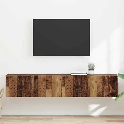 TV zidni ormar Zidne 2 pcs Staro drvo 78,5 x 31 x 29,5 cm