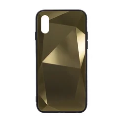 Maska Ice Color za iPhone X zlatna.