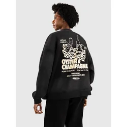 Another Cotton Lab Oyster & Champagne Washed Sweater black