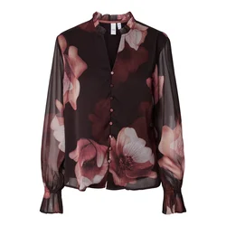 YAS Bluza YASFlow rjava / čokolada / kapučino