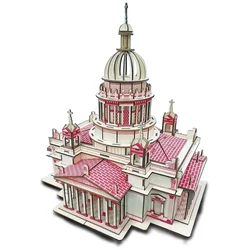 Lesena 3D sestavljanka Woodcraft Issa Kievs Cathedral