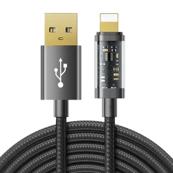 Joyroom USB kabel - Lightning za punjenje / prijenos podataka 2,4 A 20 W 2 M - Crna KP22404