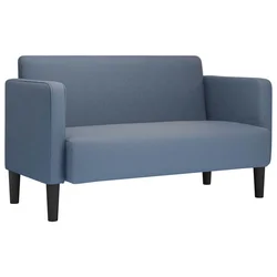 Vidaxl Loveseat kavč modra 109 cm velur tkanina