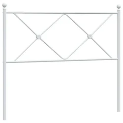 Vidaxl Kovinsko nadomestno vzglavje belo 107 cm