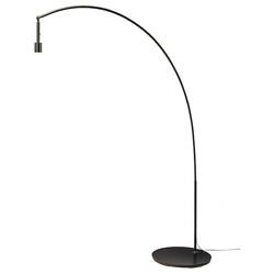 SKAFTET Osnova podne lampe, luk, crna
