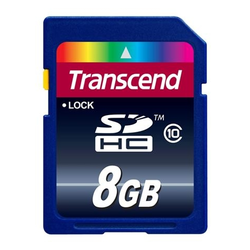 SECURE DIGITAL CARD 8GB TRANSCEND TS8GSDHC10