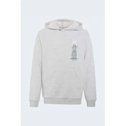 Adidas J MC HOODIE, dječiji pulover, siva CC191