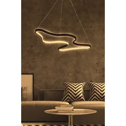 Opviq Luster Artisan, 35x46x2 cm, LED, 4000K, Crni