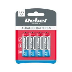 Rebel Alkalne baterije REBEL LR6 4 kos/bl.