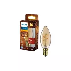 LED prigušiva sijalica VINTAGE Philips B35 E14/3,1W/230V 2200K