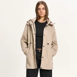 Cropp - Parka s kapuljačom - svetlo maslinasta