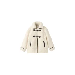 MANGO KIDS Prehodna jakna MARINE kremna