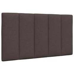 shumee vidaXL Vzglavna stranica temno rjava 80 cm blago