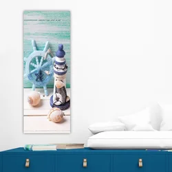 Wallity Dekorativna slika na platnu, 30x80cm, Šarena